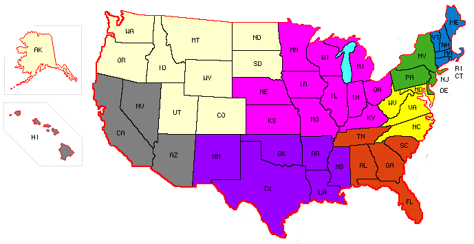 SpeedThru Sales Territories